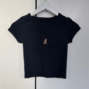 Brandy Melville Black Short Sleeve Tee